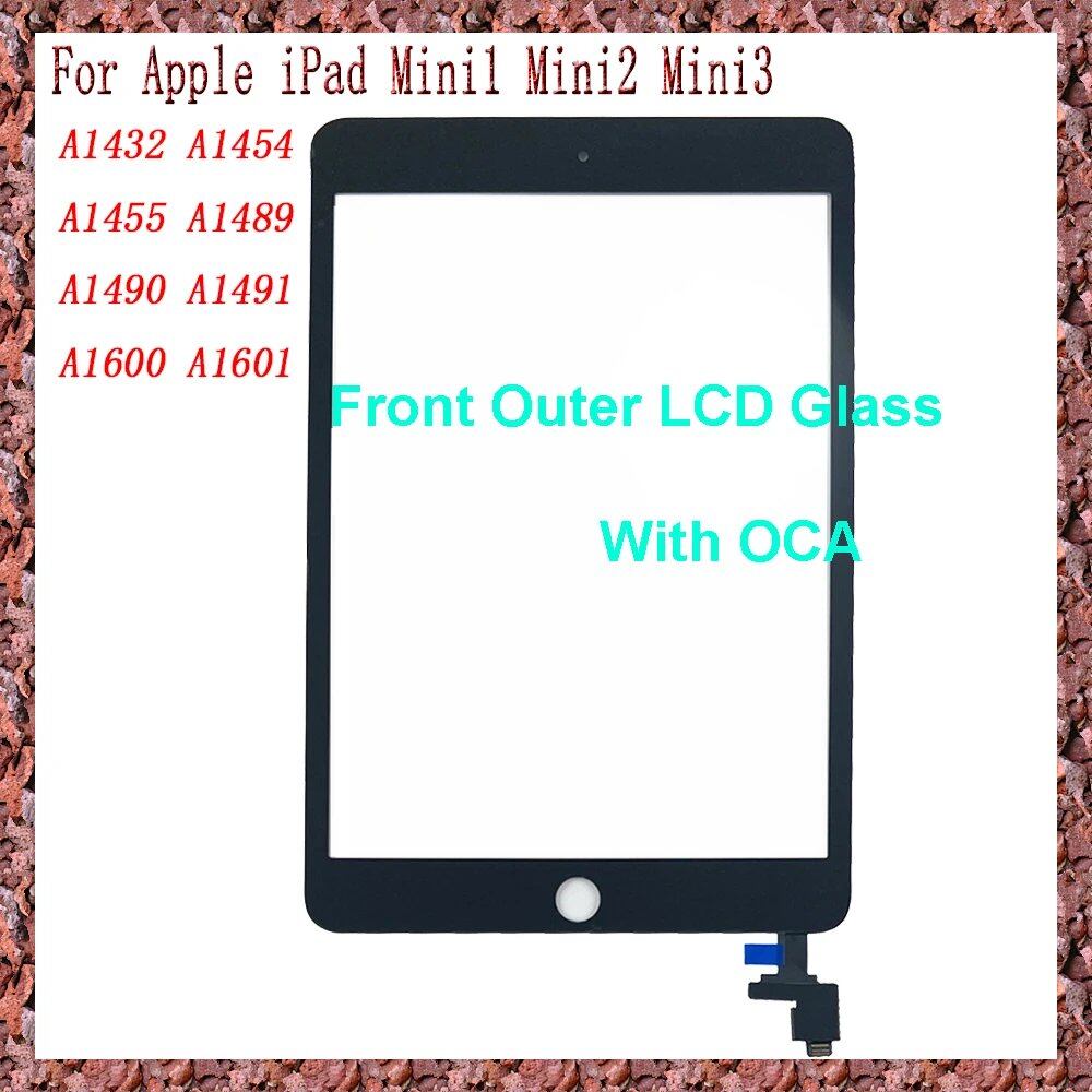 iPad mini 1 / mini 2 / mini 3用タッチスクリーン フロントガラスパネル デジタイザー交換パーツ(型番:A1432 / A1454 / A1600 / A1601対応) カラー: 並行輸入品