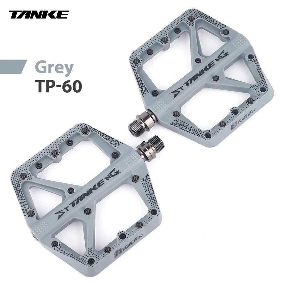 Tanke MTB Bicycle Nylon Pedals, Wide Design, Non-Slip, DU+1 Bearings, Mountain Bike and Off-Road Cycling Accessories, Universal BMX Platform, Colors Available, Parallel Import