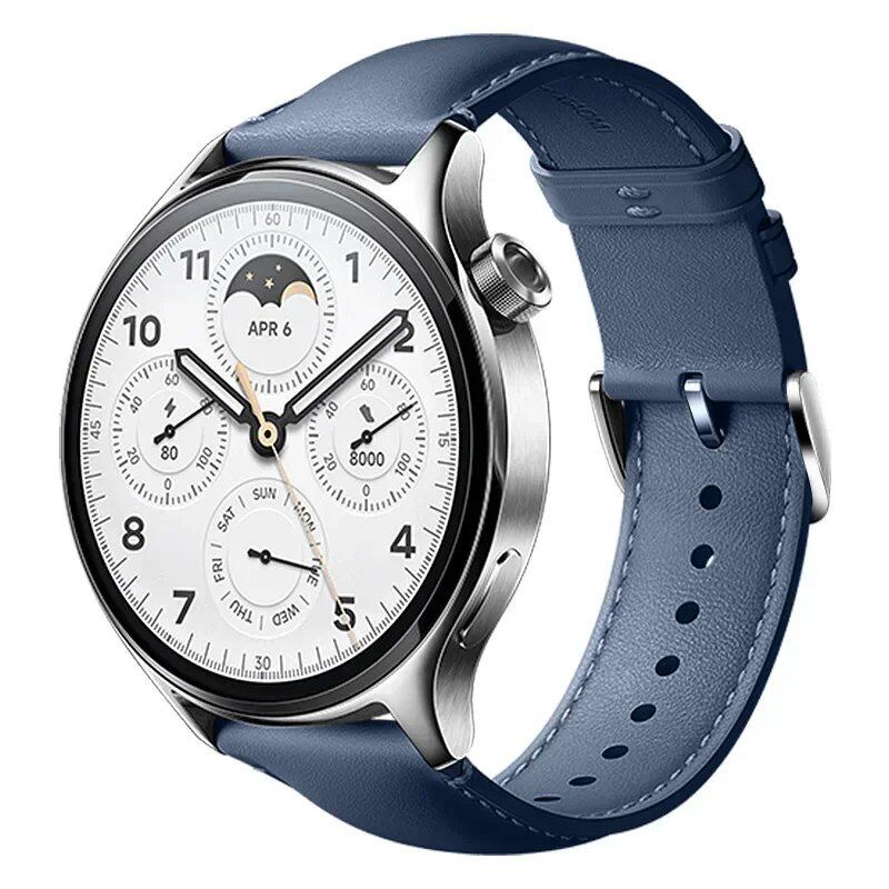 22mm Universal Calf Leather Strap Band Accessory for Xiaomi Watch S3, S1 Pro/S1, MI Color 2, and S1 Active. Band Color: Parallel Import