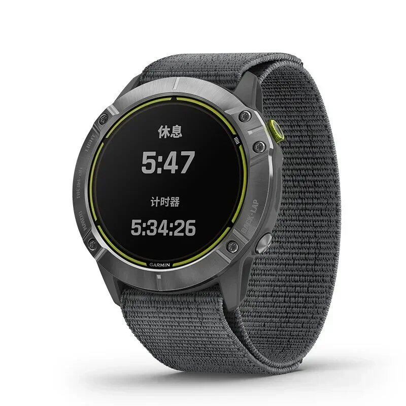 Garmin Fenix 7X/6X Pro/7/7S/6/6S/5X/5/5S Plus/Venu 2 Plus用 20 22 26mm ナイロン ウォッチバンド フックアンドループ 速乾ストラップ バンドカラー:mm 並行輸入品