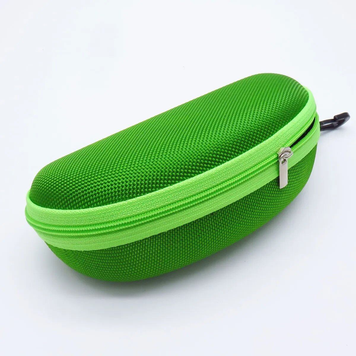 KLASSNUM Portable EVA Eyeglass Case with Carabiner Hook, Colorful Sunglasses Hard Case, Zippered Eyeglass Protection Box, Holder, New, Parallel Import