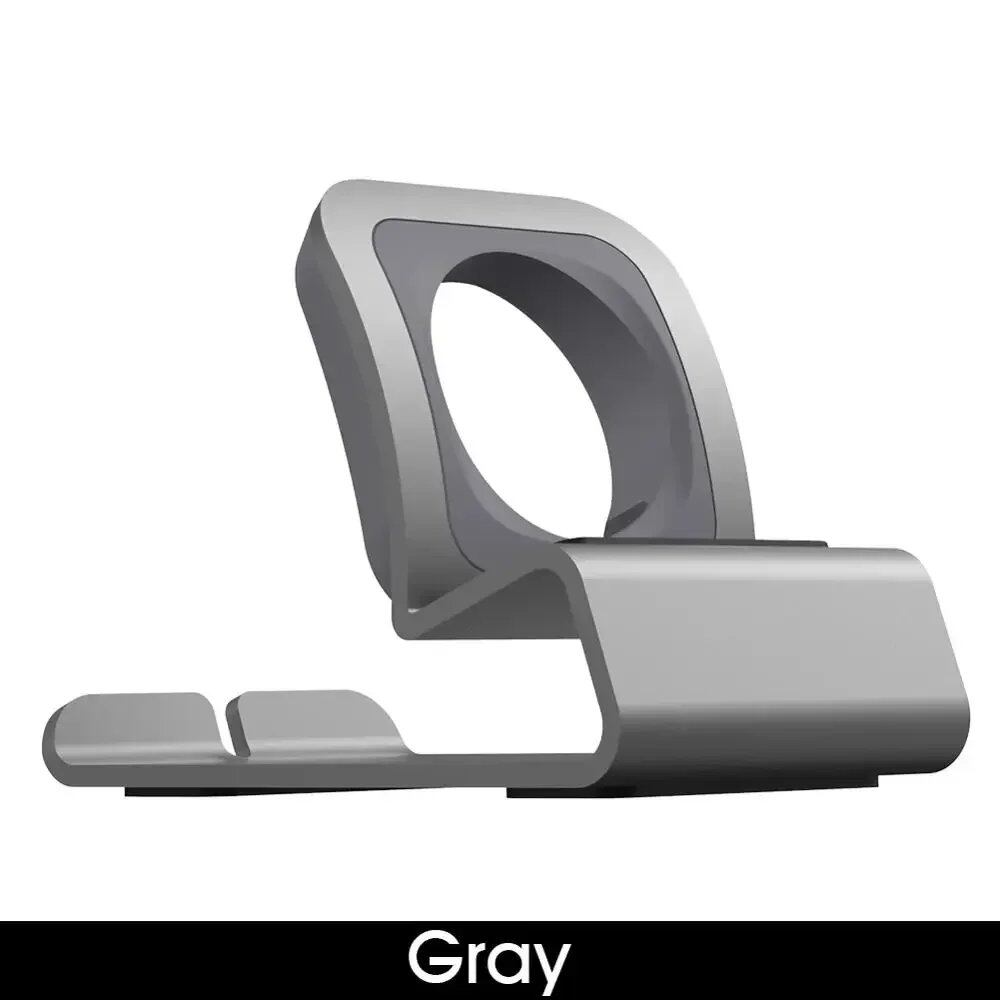 Apple Watch用アルミ充電スタンド - iWatch 10/9/SE/8/7/6/5/4/3/2/1/Ultra 1&2対応 シリコンブラケット付きドックステーション 色: 並行輸入品