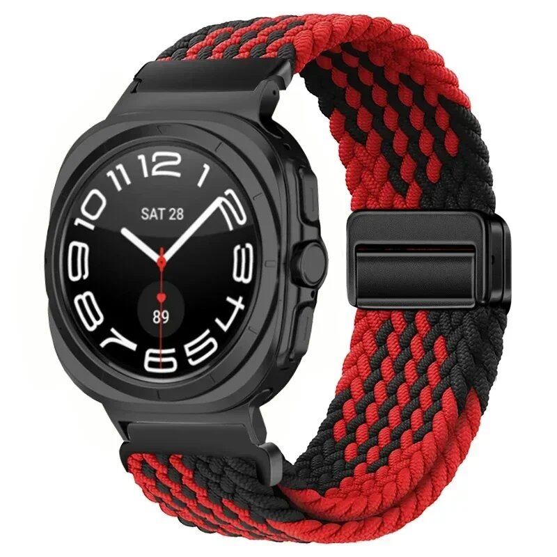 Replacement Nylon Loop Strap for Samsung Galaxy Watch Ultra (47mm) with Magnetic Buckle, Compatible with Galaxy Watch 7 Ultra, Band Color: Compatible with Galaxy Watch Ultra; Band Width: Compatible with Galaxy Watch Ultra (Parallel Import)