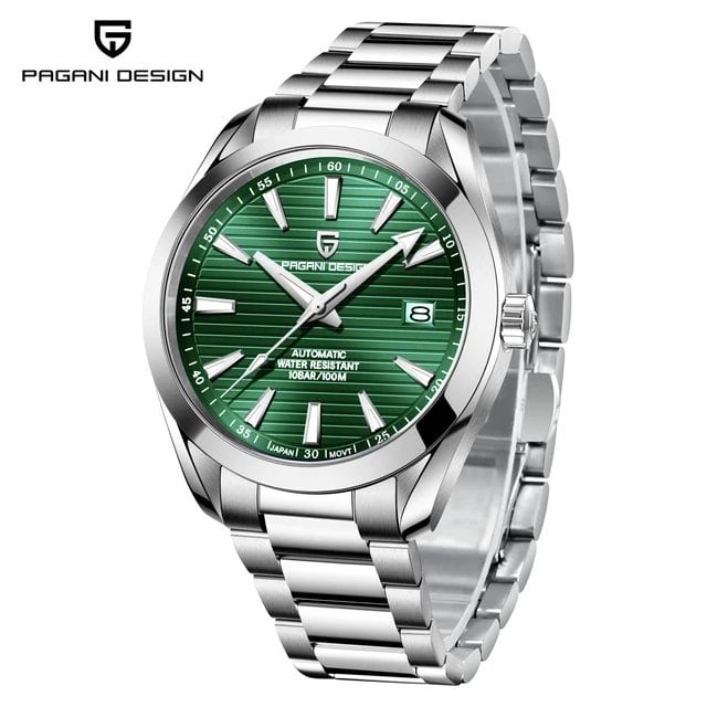 Pagani Design 40mm A150 Men's Automatic Watch, Luxury Mechanical Watch, Stainless Steel with Sapphire Crystal, NH35 Color: Parallel Import
