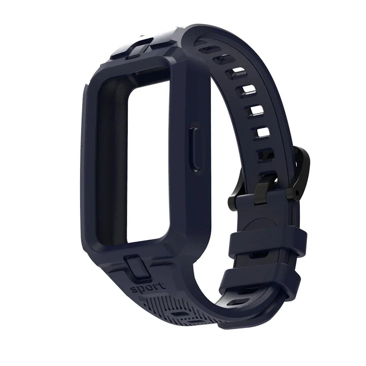 Huawei Band 9/8/7/6 用シリコンバンド スマートウォッチ交換用ストラップ スポーツ用通気性ストラップ バンドカラー: 並行輸入品