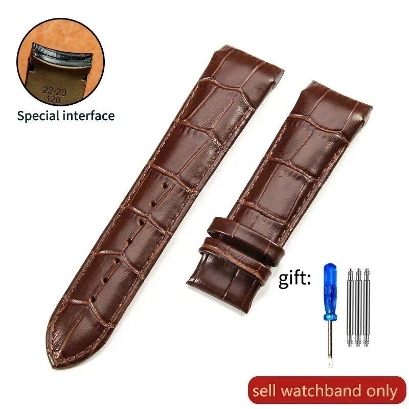 Genuine Cowhide Calfskin Watch Band with Butterfly Buckle for Tissot T035, 22mm, 23mm, 24mm, Black Band, Parallel Import