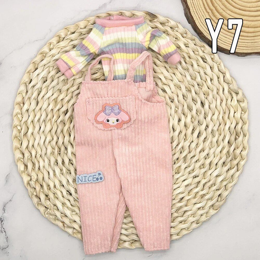 1/6 Scale BJD Doll Clothes Full Set (30cm) Anime Cute Reborn Doll Skirt, Hat, and Head Dress for Girls, Gift, Dress-Up DIY Dollhouse Toy, Parallel Import