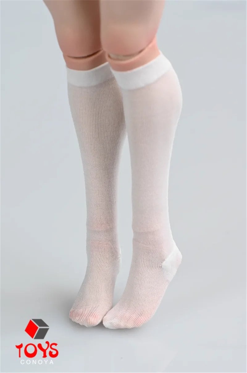 1/6 Scale Female Translucent Stockings, Short Socks, Long Stockings, Costume Model for 12-inch Female Soldier Action Figure Body, Parallel Import