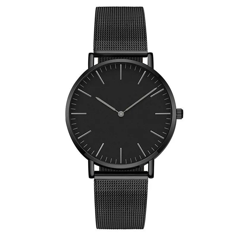 New Women's Quartz Watch, Lightweight and Stylish, Stainless Steel, Waterproof, Battery-Operated, Men's Watch, Parallel Import