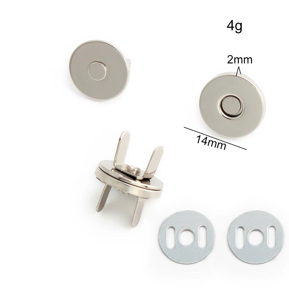 14-18-20mm 強力薄型金属丸型マグネットボタン DIY ポーチ コート ハンドバッグ スナップ留め金具 隠しボタン アクセサリー サイズ: 並行輸入品
