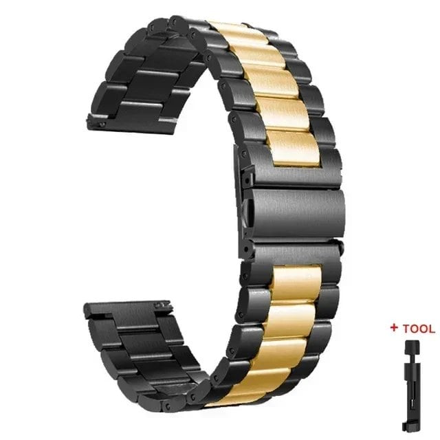 22mm Stainless Steel Strap for Redmi Watch 3 Active - Replacement Metal Bracelet for Xiaomi Redmi 3 Active, Band Color: e, Band Width: Parallel Import