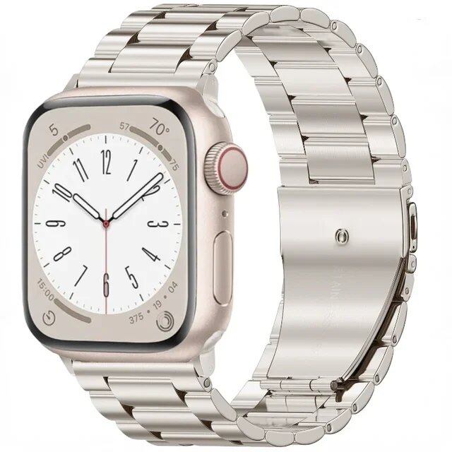 Stainless steel metal strap for Apple Watch, compatible with Ultra/2/9/8/7/6/5/4/3/SE models, sizes 49mm/45mm/44mm/42mm/41mm/40mm, band color: mm, parallel import
