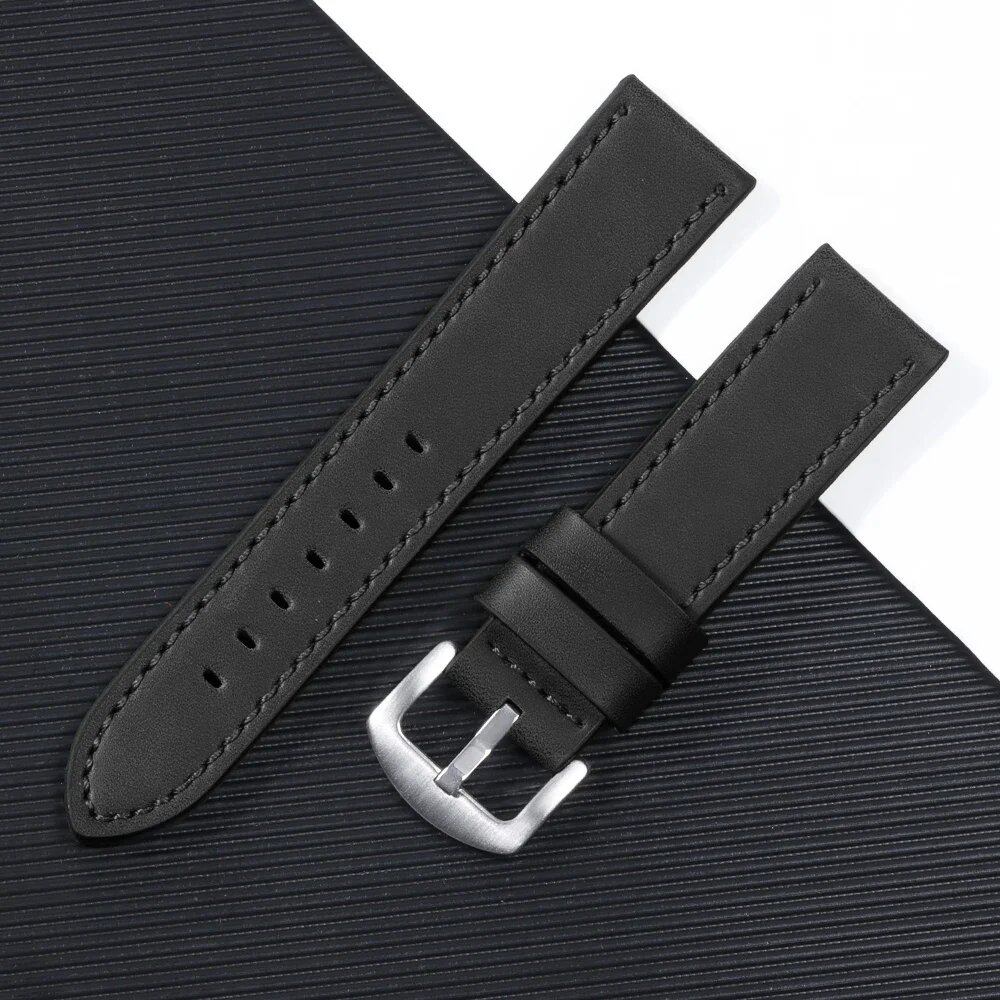 Leather watch band, sports vintage style, compatible with Omega and Seiko, 18mm, 20mm, 22mm, and 24mm, for men and women, smartwatch bracelet, sizes: Parallel import