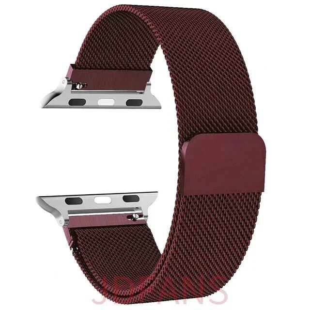 Milanese Loop Strap for Apple Watch, 44mm, 40mm, 45mm, 41mm, 42-38-44mm, Ultra 2, 49mm Metal Band, Compatible with iWatch Series 9, 8, 7, 6, SE, 5, 4, and 3, Band Color: mm, Parallel Import