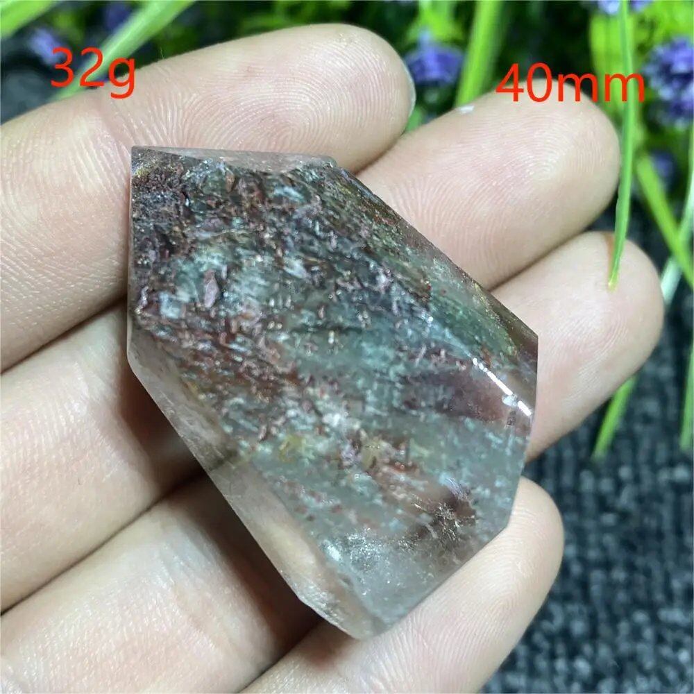 Natural Ghost Phantom Quartz Crystal Hexagonal Tower Obelisk, Spiritual Meditation, Reiki, Gift Stone, Home Decor, Parallel Import