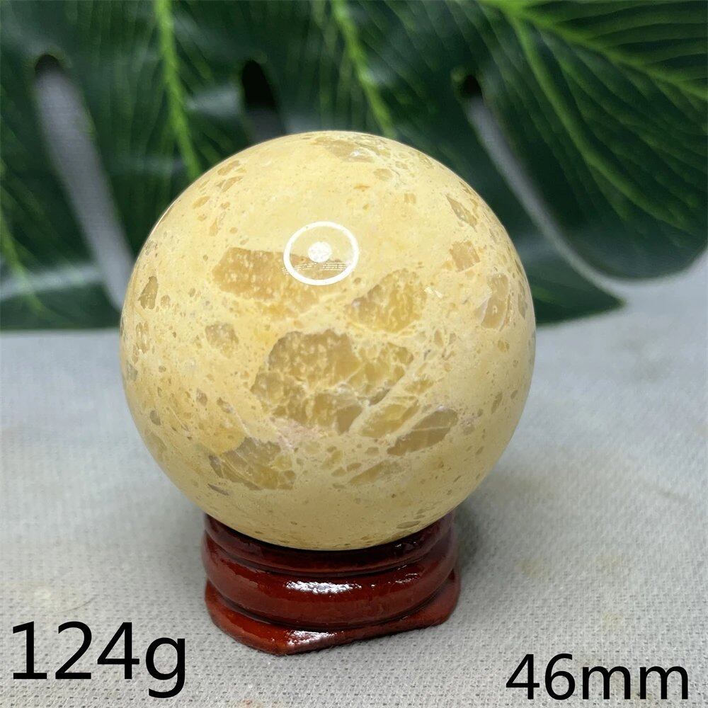 Hand-Polished Australian Gold Opal Ball, Ideal for Home Decor, Room Decoration, Holiday Gifts, Spiritual Stones, Healing, Witchcraft, Altars, and Prayer (Imported)