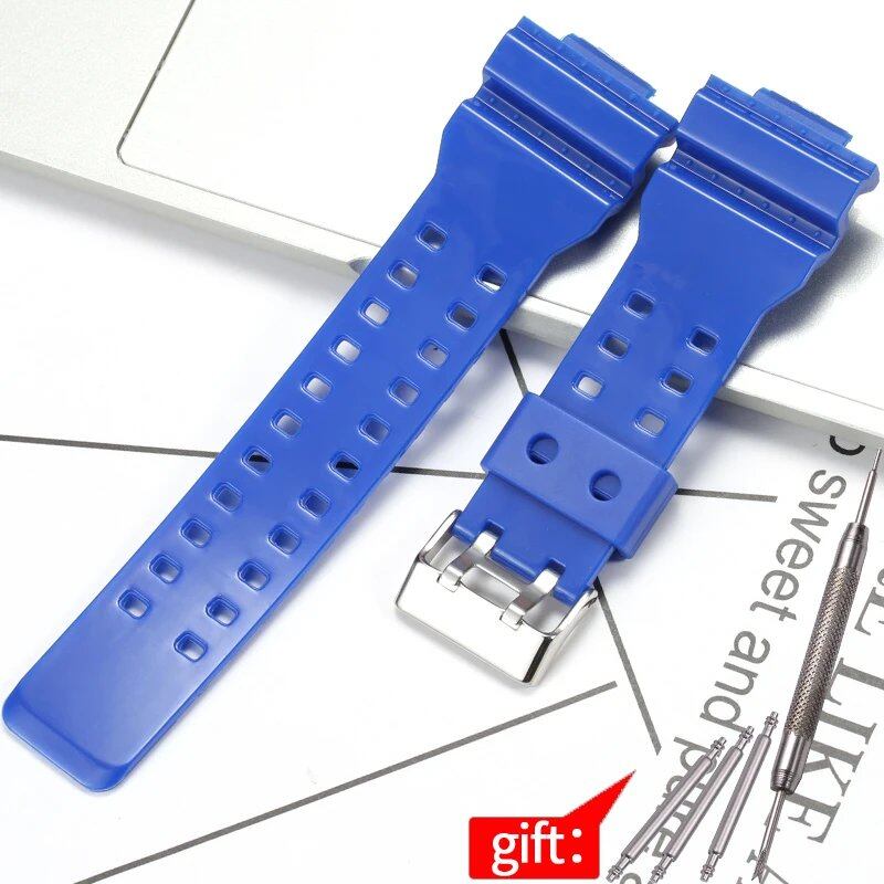 Camouflage Rubber Strap for Men's Casio G-Shock GA100, GA110, and GD120 Sports Watches. Band Color: 16mm; Band Width: 16mm; Ships from: Parallel Import.