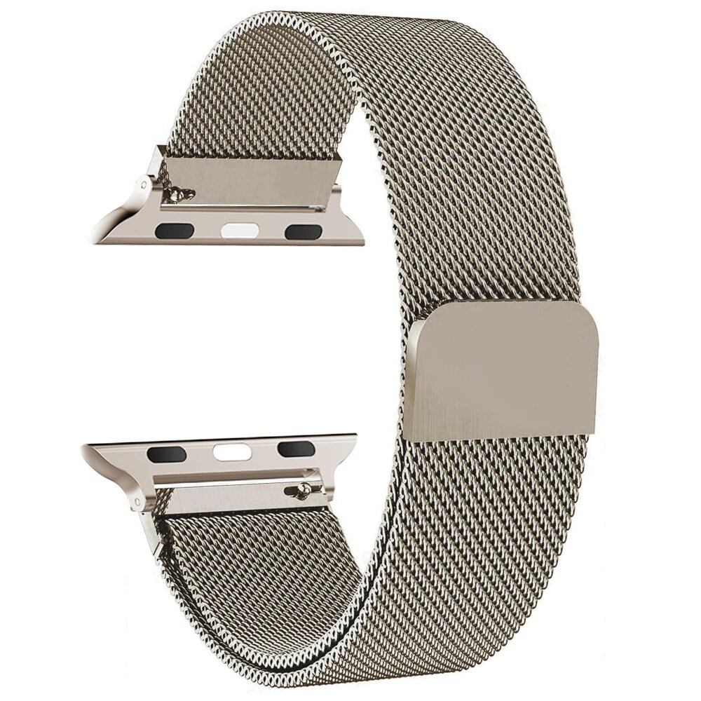 アップルウォッチ用ミラネーゼバンド 45mm 44mm 46mm 40mm 49mm 41mm 42mm 38mm 対応 iWatch シリーズ6/5/SE/7/8/9/10/Ultra 2 ストラップ バンドカラー:mm;発送元: 並行輸入品