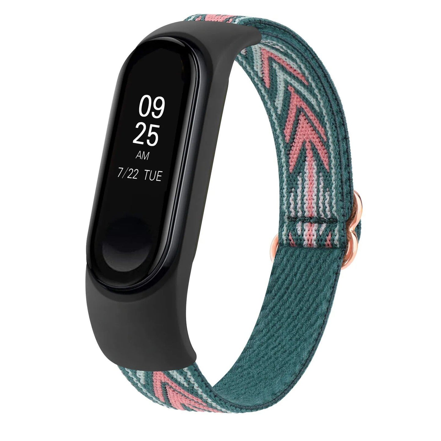 Xiaomi Mi Band 3/4/5/6/7用 伸縮ナイロンストラップ 交換用アジャスタブルリストバンド 腕時計バンド バンドカラー:用 バンド幅 並行輸入品