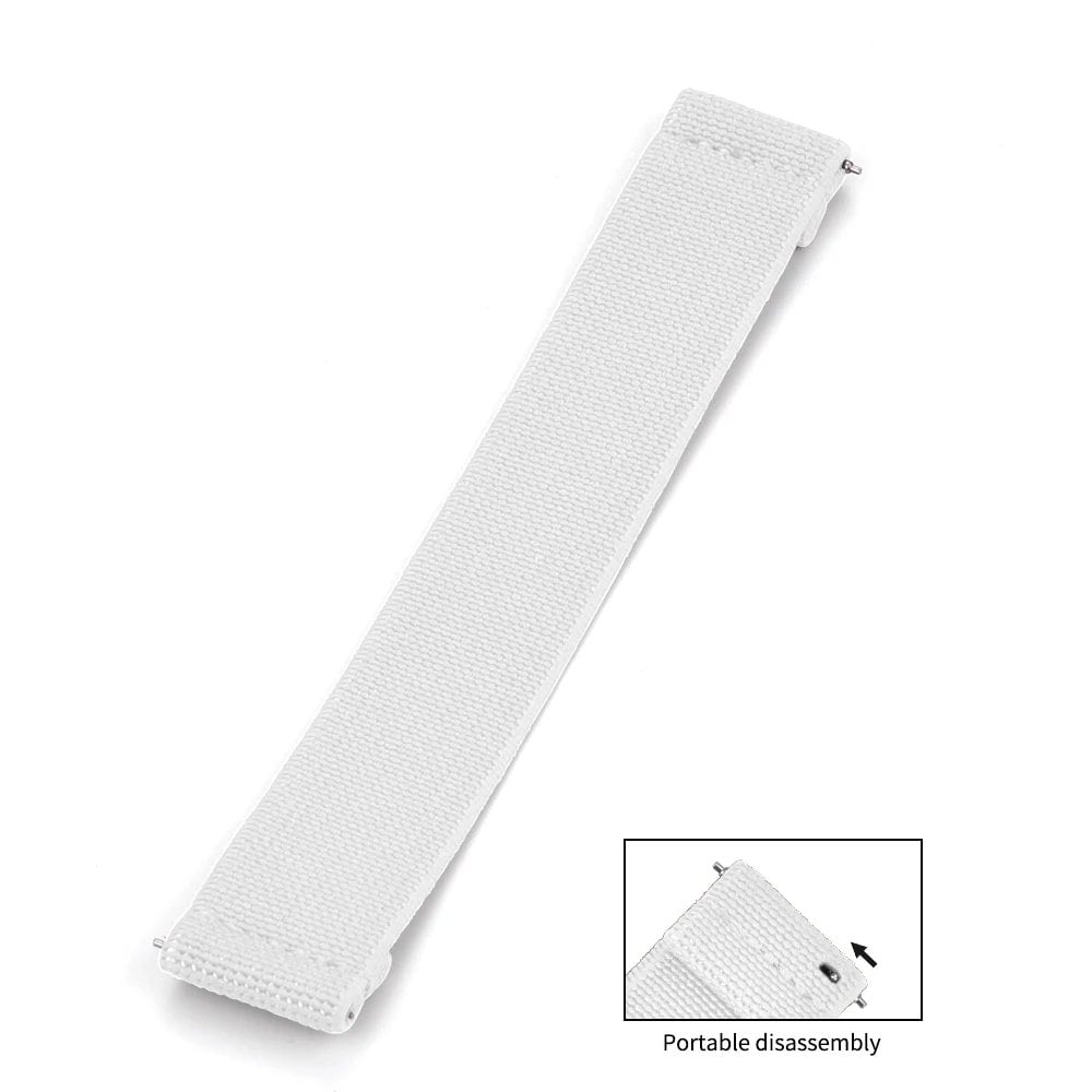 13cm Pale Blue Premium Grade Hook and Loop Adhesive Watch Band, 18/19/20/21/22mm Nylon Replacement Watch Strap, Band Color: mm, Parallel Import