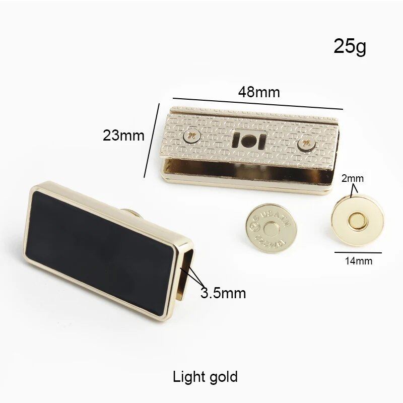 Set of 1-5-20 Metal Bag Locks for Handbags and Shoulder Bags, Magnetic Locks, Twist Locks, Decorative Clasps, DIY Craft Hardware Accessories, Size: Parallel Import
