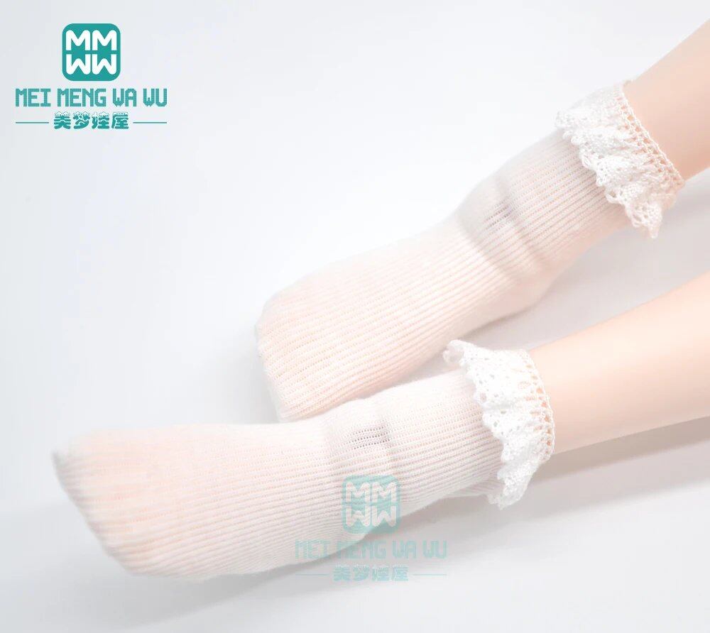 Multicolored Fashion Socks Set for 1/6, 1/4, and 1/3 Size BJD (SD/DD/MSD/YOSD) Dolls. Color: BJD-0cm. Parallel Import.