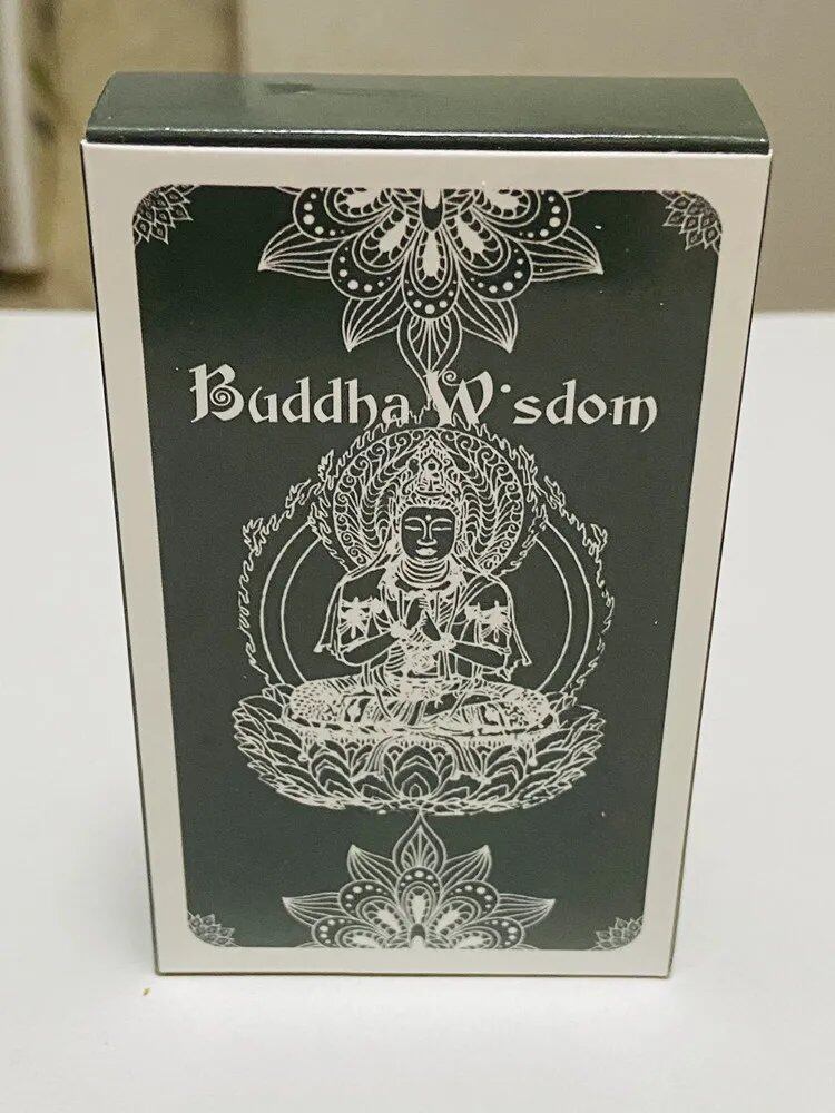 Buddha's Wisdom Oracle Cards, 54 Cards, English Edition, Spiritual Deck for Women, Divine Guidance and Inspiration, Color: Parallel Import