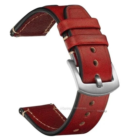Quick Release Vintage Leather Watch Strap for Rolex, 18mm, 20mm, 22mm, Men's and Women's, Band Color: mm, Parallel Import