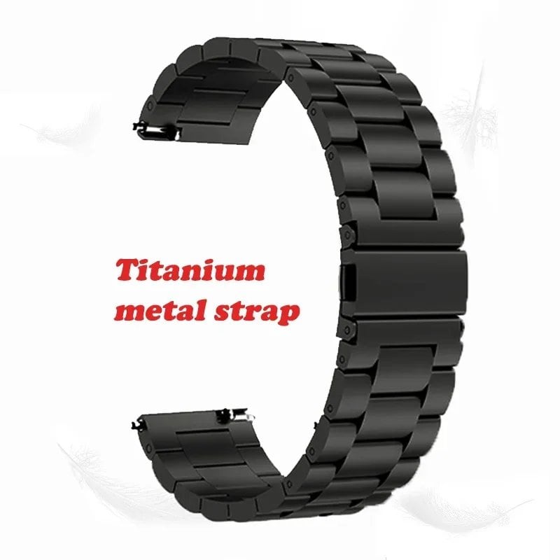 Titanium Metal Strap, 22mm, 20mm, 18mm, 16mm, Quick Release, Universal Bracelet, Replacement Wristband for Smartwatches, Business, Band Color: mm, Parallel Import