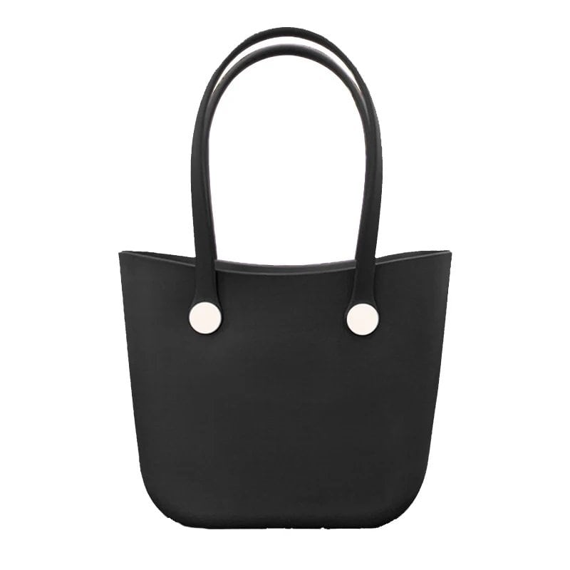 大型L型クレセントビーチバッグ 夏用EVAビーチバスケット 女性用ピクニックトートバッグ 防水ハンドバッグ ポーチ ショッピングショルダーバッグ サイズ:L; 並行輸入品