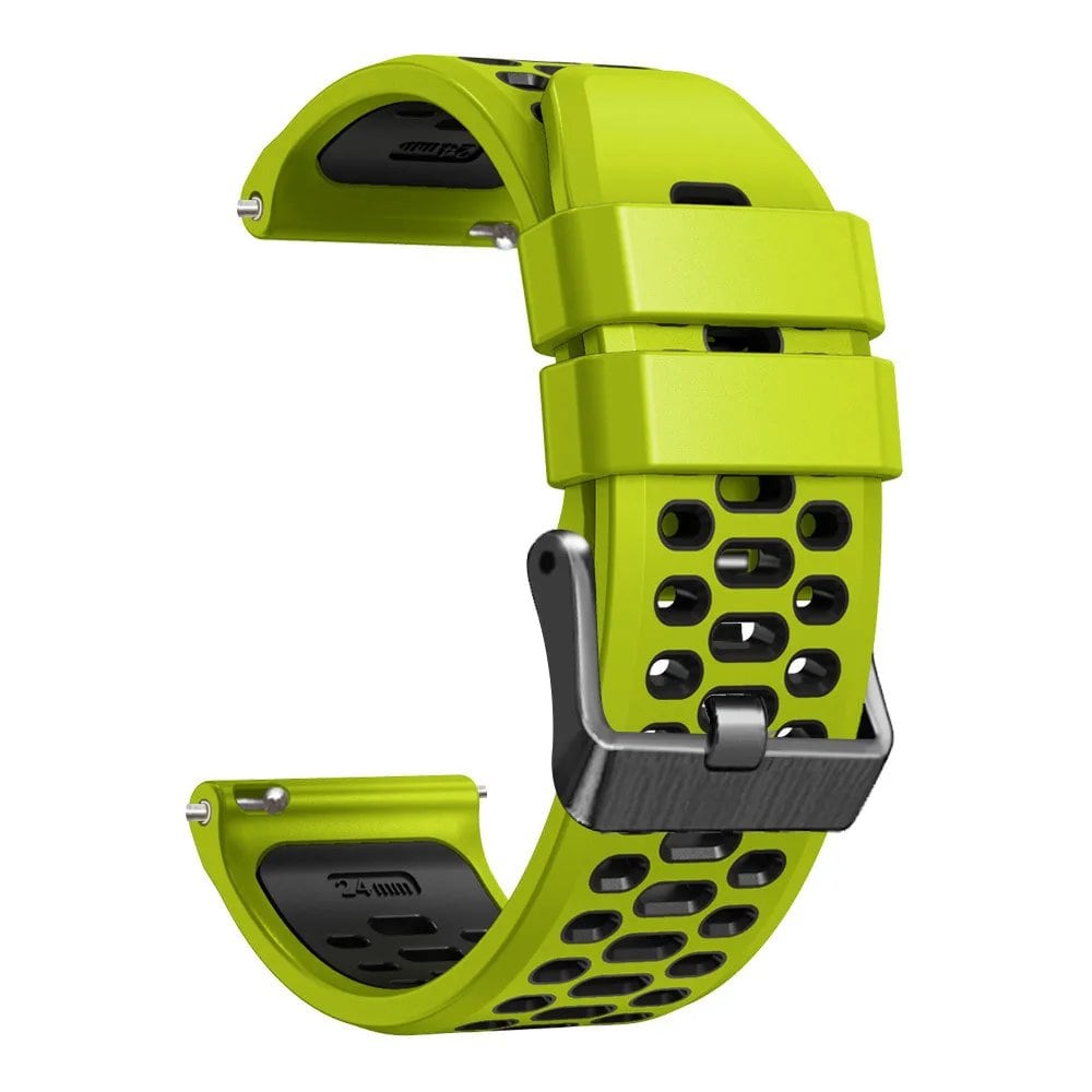 24mm Breathable Silicone Strap Replacement for Suunto 9 Baro / 7 / D5 / Spartan Sport Wrist HR Smartwatches, Size: Parallel Import