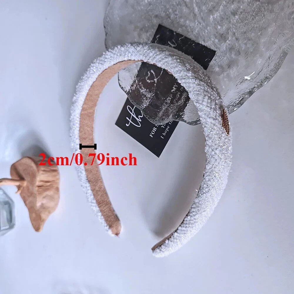 New Arrival: Elegant Bezel Retro Hairbands for Women and Girls, 1.5cm or 2cm Wide, Perfect for Weddings, Parties, and Holidays. Parallel Import.