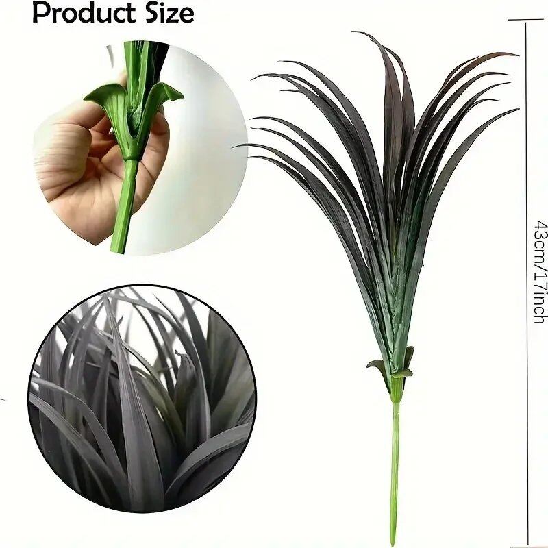 1/4-Piece UV-Resistant Artificial Outdoor Plants - Tall Grass, Tropical Flowers and Shrubs - Perfect for Year-Round Indoor Use (Imported)