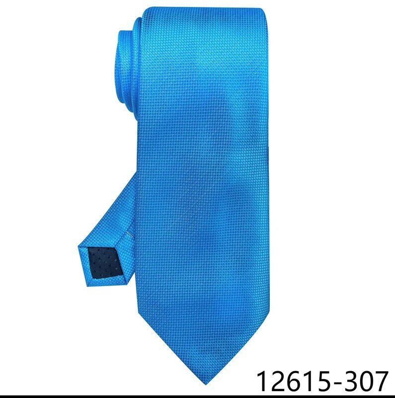 Classic Gray Check 8cm Silk Tie for Men, Perfect for Suits, Weddings, Business, Work, Birthdays, and More. Parallel Import.