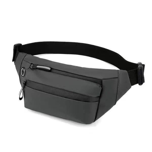 Men's Oxford Waist Chest Bag, Slim Fit Outdoor Sports Pouch, Small Size for Running, Fanny Pack, Crossbody Chest, Money Belt Bag; Ships from: Parallel Import