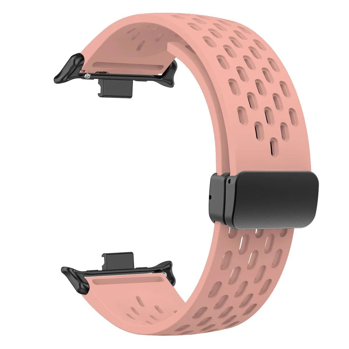 Silicone Strap for Redmi Watch 5/4 - Compatible with Mi Band 9 Pro/8 Pro, Magnetic Buckle Sport Band, Tsukai Bracelet Accessory, Band Color: Parallel Import