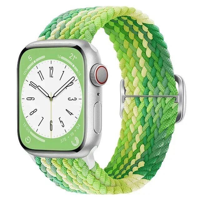 Apple Watch Ultra 2用ナイロンストラップ バンド 49mm 40mm 44mm 41mm 38mm 45mm 伸縮ブレイデッドループ リストバンド iWatch Series 9/8/7/6/SE/5/4対応 バンドカラー:mm 並行輸入品