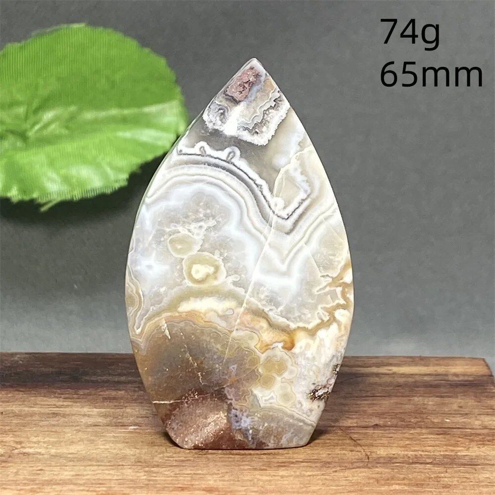 メキシコ産天然アゲートクリスタル装飾品 ホリデーギフト 瞑想チャクラエネルギー パワーストーン ミネラル ホームデコレーション カラー: 並行輸入品