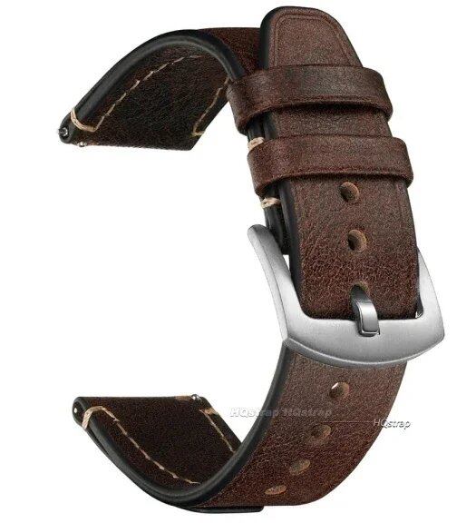 Quick Release Vintage Leather Watch Strap for Rolex, 18mm, 20mm, 22mm, Men's and Women's, Band Color: mm, Parallel Import