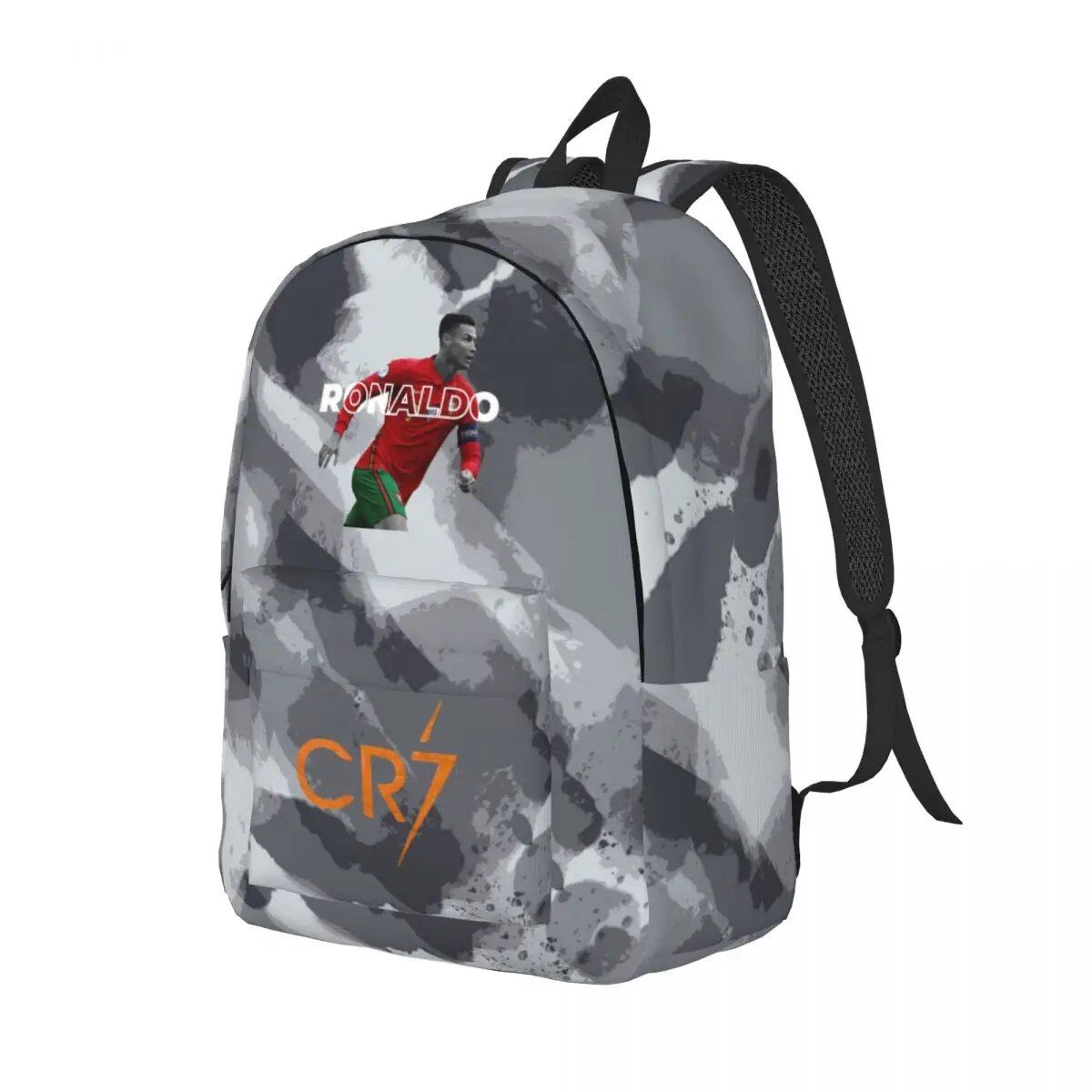 Soccer Legend CR7 Cristiano Ronaldo Backpack for Men and Women, Fashionable, High School Student, Work, Daypack, Laptop Compatible, Shoulder Bag, Sports, Size: Parallel Import