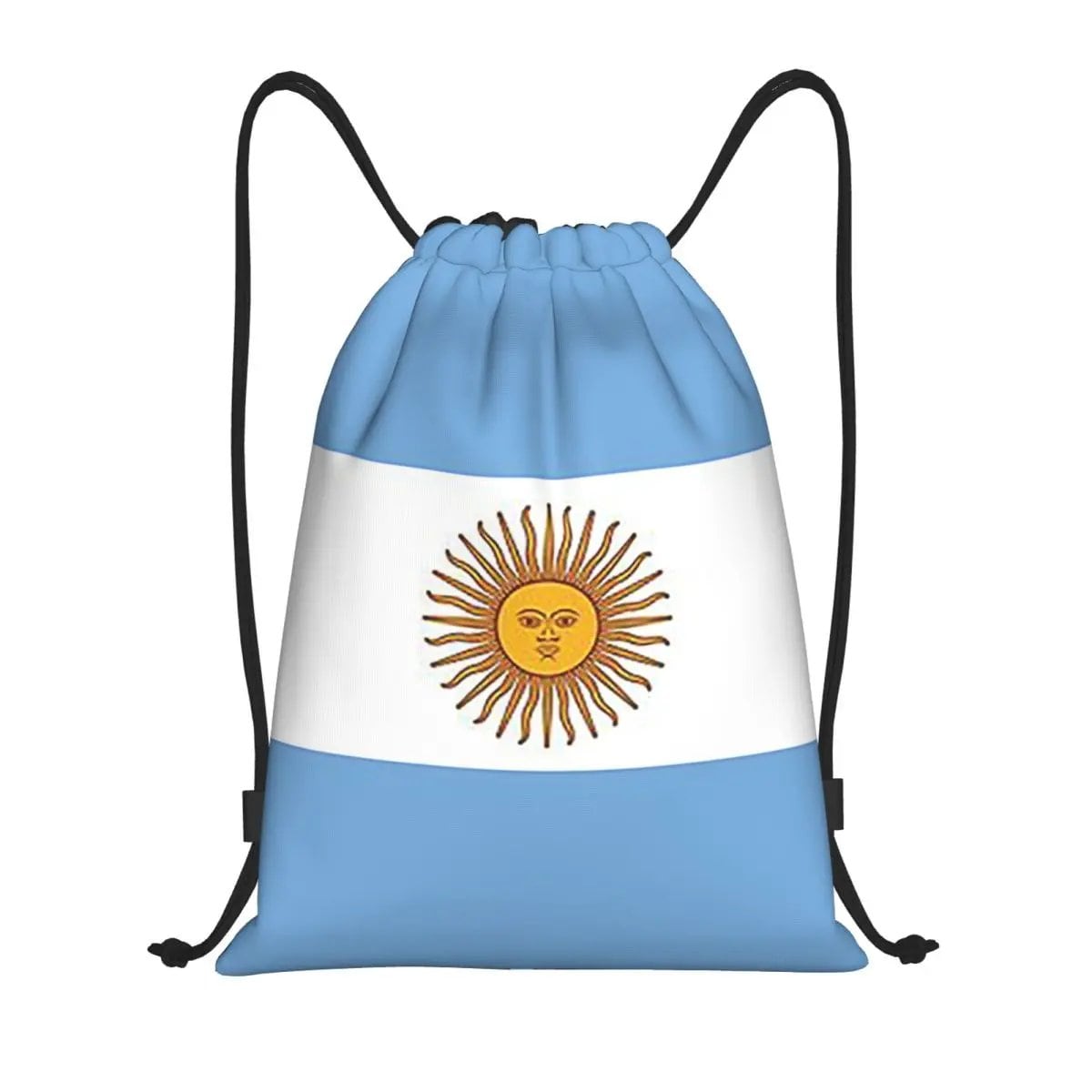 アルゼンチン国旗デザイン ファッションドローストリングバッグ 軽量ポケット付きスポーツバッグ 男女兼用スクールバックパック サイズ:インチ);色:画像参照 並行輸入品