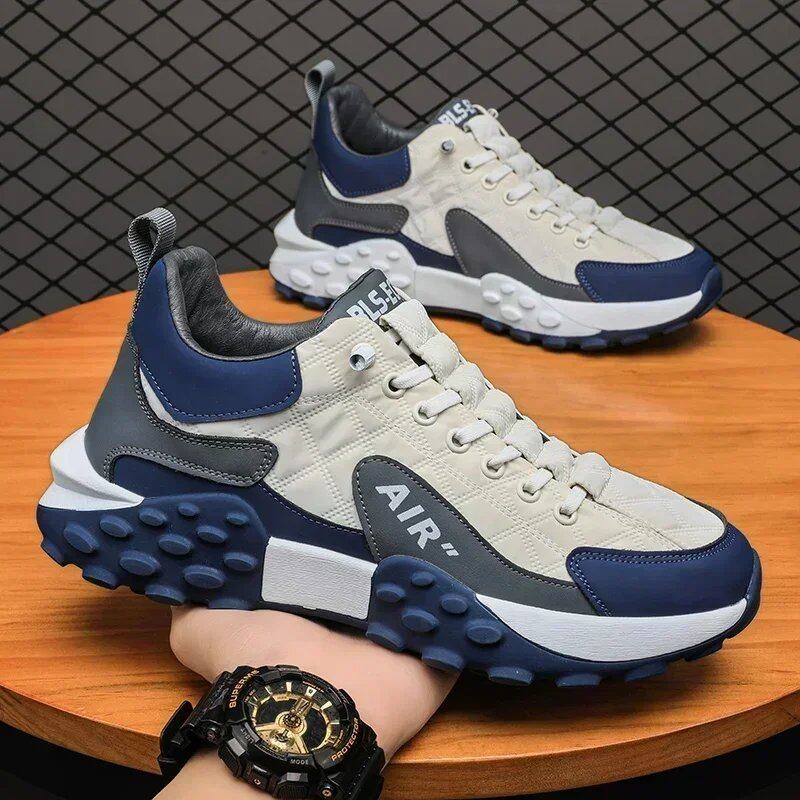 Men's Platform Sneakers, New Arrival, Vulcanized Casual Running Shoes, Plus Sizes 45 and 46, Popular Men's Shoes, Color: Parallel Import