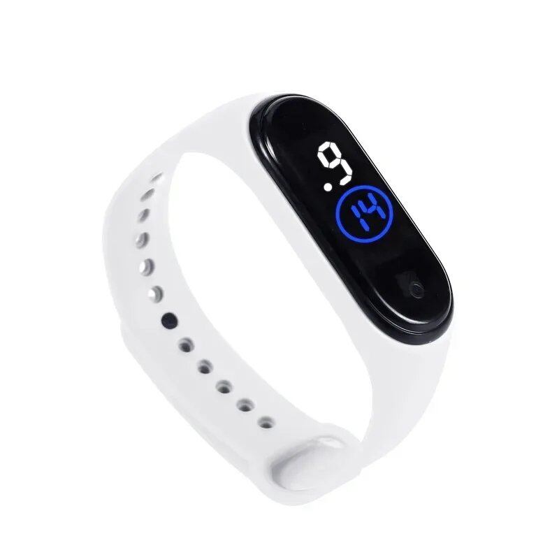 Kids' Fashion Sports Watch, Waterproof LED Digital Wristwatch with Ultra-Lightweight Silicone Slap, Unisex, for Kids and Teens, Parallel Import