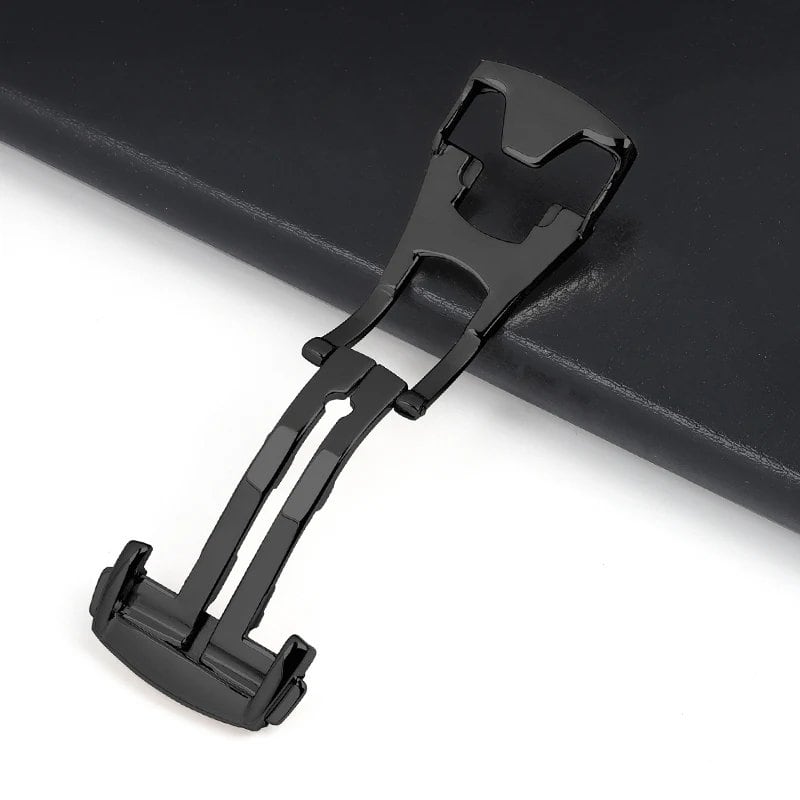 16mm, 18mm, 20mm Stainless Steel Watch Buckle - Leather/Rubber Watch Band for Omega, Deployment Clasp, Butterfly Button, Accessories, Size: Unbranded; Band Color: mm, Parallel Import