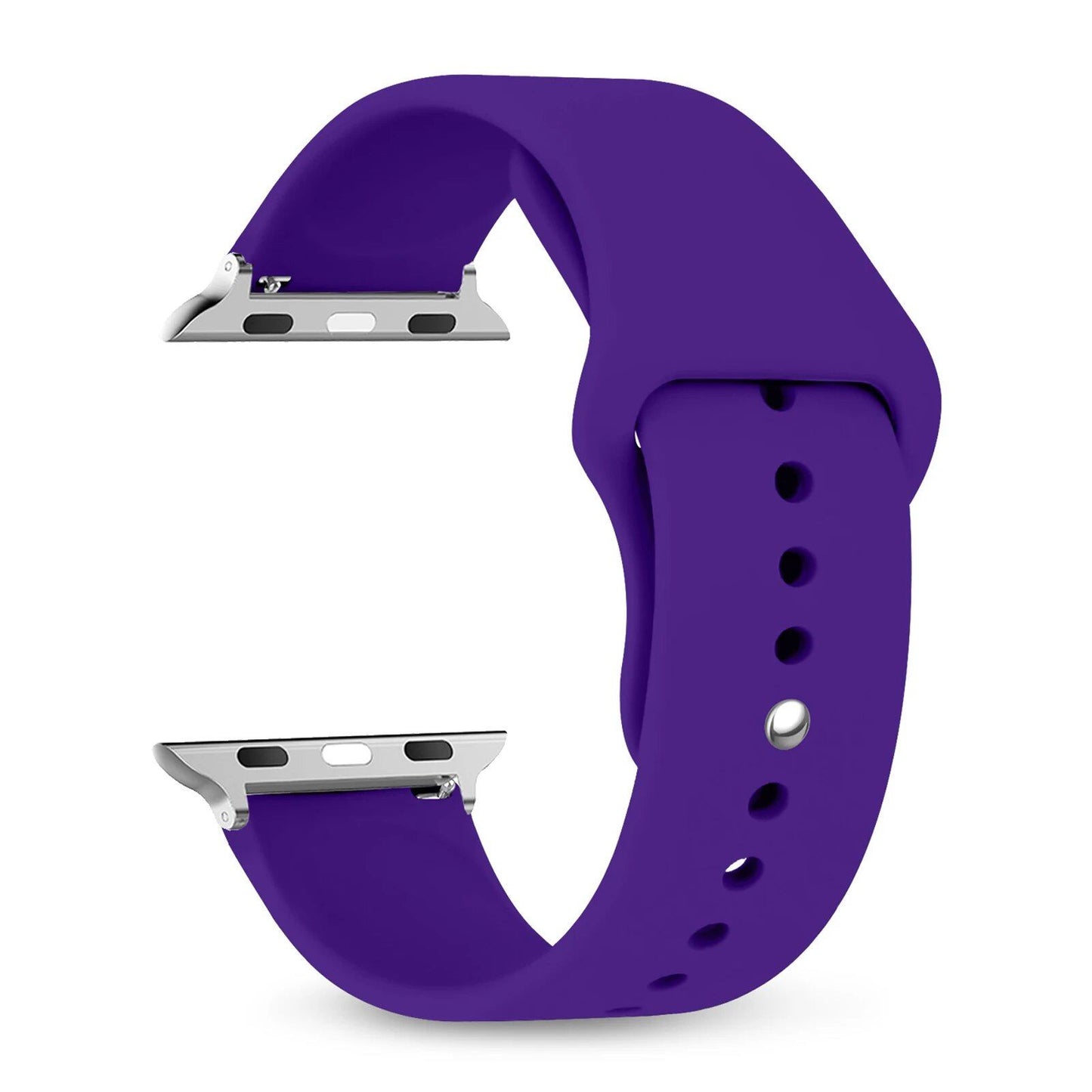 Silicone Sport Band for Apple Watch, 45mm, 44mm, 42mm, 49mm, 40mm, and 41mm, Compatible with iWatch Series 9/8/7/6/5/4/3/SE/Ultra 2, Band Color: mm; Ships from: Parallel Import