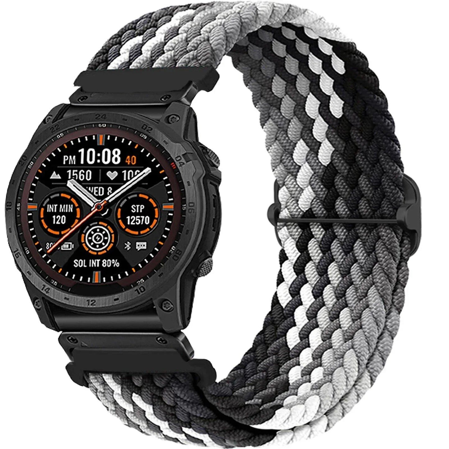 Nylon Loop Strap for Garmin Fenix 8/7/6 Pro/5 Plus, QuickFit Band, 22mm/26mm, Compatible with Garmin Smartwatches 3HR 945, Epix Gen 2, Band Color: mm, Parallel Import