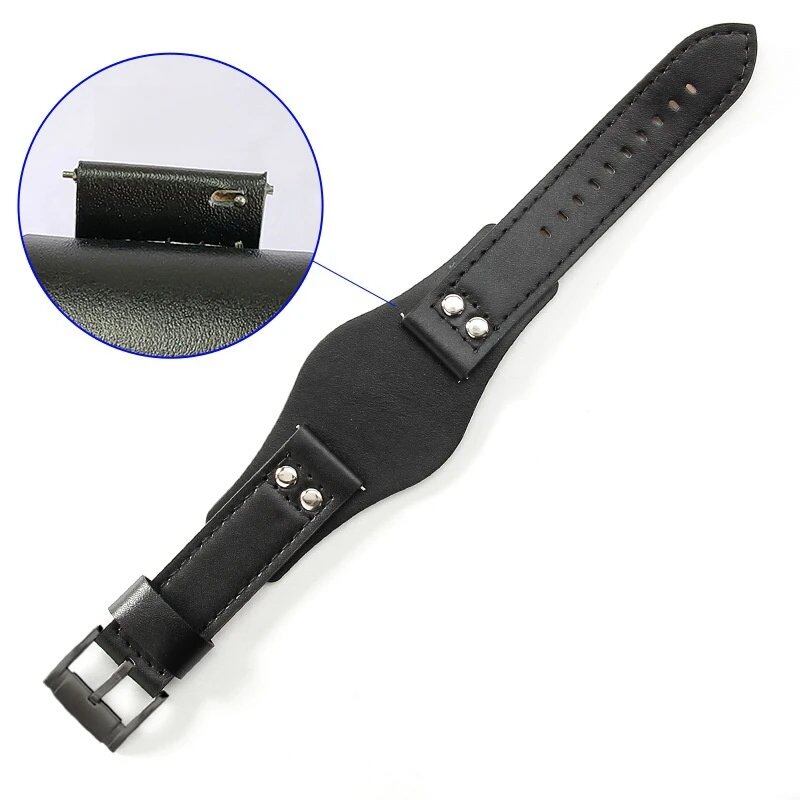 Fossil CH2564 CH2565 CH2891 CH3051対応 本革 22mm メンズ 時計バンド レザー レトロ 快適 リストバンド バンドカラー: 並行輸入品