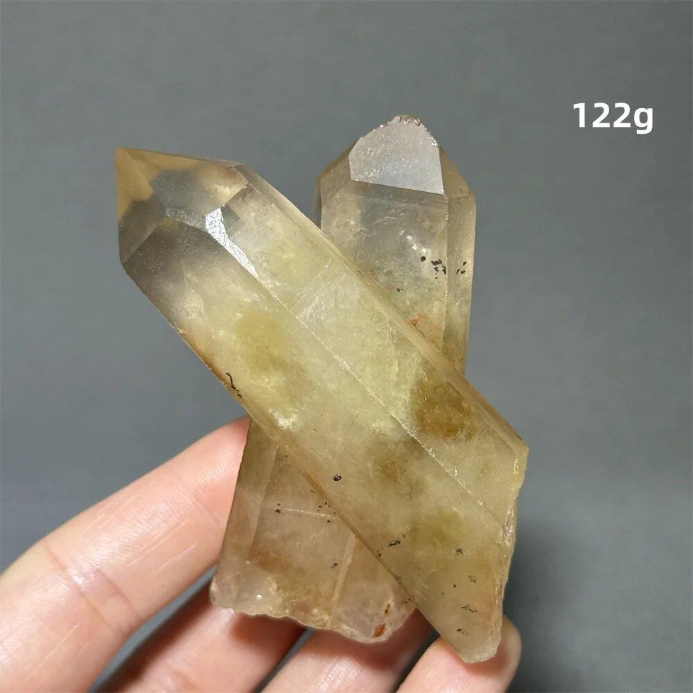 シトリン タワークリスタル 天然クォーツ 鉱石 エネルギー ヒーリング スピリチュアル オーラ 魔術 ホームデコレーション カラー: 並行輸入品