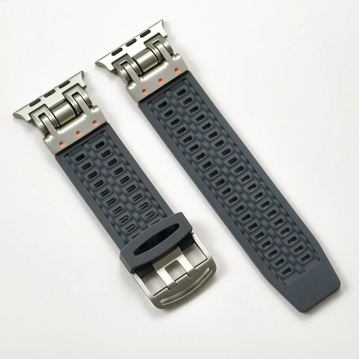 Silicone Sport Band for Apple Watch Ultra2 (49mm, 46mm, 45mm, 44mm) - Compatible with iWatch Series 10/9/8/7/6/5/4/3/2/1 and 42mm Models. Sizes: 42mm, 44mm, 45mm, 46mm, 49mm; Band Colors: Parallel Import
