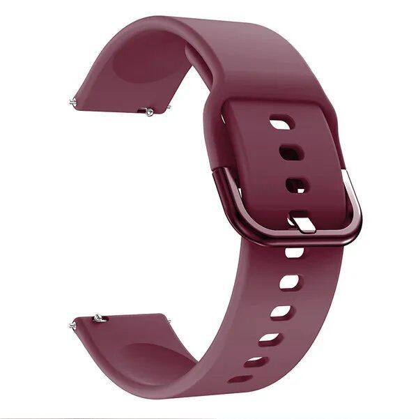 シリコン オリジナル 20mm バンド ストラップ for サムスン Galaxy Watch Active 2 40/44mm / 3 41mm スマートウォッチ リストバンド for ファーウェイ GT 2 42mm バンドカラー:;バンド幅:22mm 並行輸入品